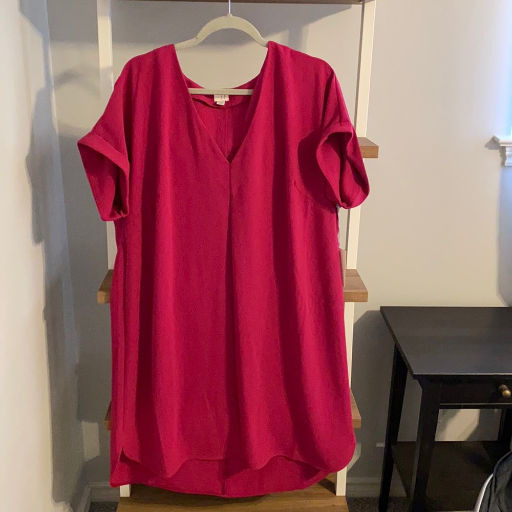 Hot pink dress